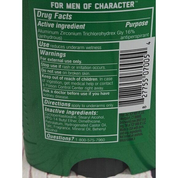 3X Brut Signature Antiperspirant & Deodorant Stick 2 Oz - Sweat Protection & Odo - Picture 4 of 4